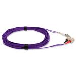 Picture of 10m SC to LC Purple OM4 Duplex OFNR (Riser-Rated) Fiber Patch Cable
