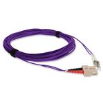 Picture of 10m SC to LC Purple OM4 Duplex OFNR (Riser-Rated) Fiber Patch Cable