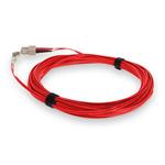 Picture of 10m SC to LC Red OM4 Duplex OFNR (Riser-Rated) TAA Fiber Patch Cable