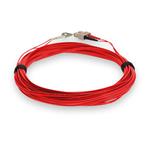 Picture of 10m SC to LC Red OM4 Duplex OFNR (Riser-Rated) TAA Fiber Patch Cable