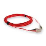 Picture of 10m SC to LC Red OM4 Duplex OFNR (Riser-Rated) TAA Fiber Patch Cable