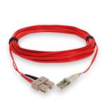 Picture of 10m SC to LC Red OM4 Duplex OFNR (Riser-Rated) TAA Fiber Patch Cable
