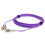 Picture of 10m SC to LC Violet OM4 Duplex OFNR (Riser-Rated) TAA Fiber Patch Cable