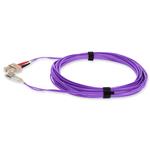 Picture of 10m SC to LC Violet OM4 Duplex OFNR (Riser-Rated) TAA Fiber Patch Cable
