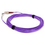 Picture of 10m SC to LC Violet OM4 Duplex OFNR (Riser-Rated) TAA Fiber Patch Cable