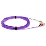 Picture of 10m SC to LC Violet OM4 Duplex OFNR (Riser-Rated) TAA Fiber Patch Cable