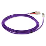 Picture of 10m SC to LC Purple OM1 Duplex OFNR (Riser-Rated) MMF Fiber Patch Cable