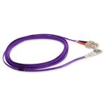 Picture of 10m SC to LC Purple OM1 Duplex OFNR (Riser-Rated) MMF Fiber Patch Cable