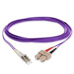 Picture of 10m SC to LC Purple OM1 Duplex OFNR (Riser-Rated) MMF Fiber Patch Cable