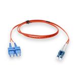 Picture of 10m SC to LC Orange OS2 Duplex OFNR (Riser-Rated) SMF Fiber Patch Cable