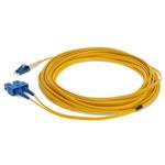 Picture of 12m SC to LC Yellow OS2 Duplex OFNR (Riser-Rated) TAA SMF Fiber Patch Cable