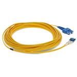 Picture of 12m SC to LC Yellow OS2 Duplex OFNR (Riser-Rated) TAA SMF Fiber Patch Cable