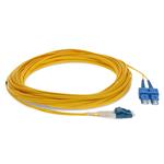 Picture of 12m SC to LC Yellow OS2 Duplex OFNR (Riser-Rated) TAA SMF Fiber Patch Cable