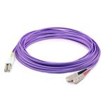 Picture of 15m SC to LC Purple OM1 Duplex OFNR (Riser-Rated) TAA MMF Fiber Patch Cable