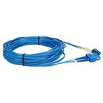 Picture of 15m SC to LC Blue OS2 Duplex OFNR (Riser-Rated) TAA SMF Fiber Patch Cable