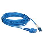 Picture of 15m SC to LC Blue OS2 Duplex OFNR (Riser-Rated) TAA SMF Fiber Patch Cable