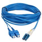 Picture of 15m SC to LC Blue OS2 Duplex OFNR (Riser-Rated) TAA SMF Fiber Patch Cable