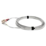 Picture of 1m SC to LC Gray OM4 Duplex OFNR (Riser-Rated) Fiber Patch Cable