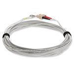 Picture of 1m SC to LC Gray OM4 Duplex OFNR (Riser-Rated) Fiber Patch Cable