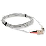 Picture of 1m SC to LC Gray OM4 Duplex OFNR (Riser-Rated) Fiber Patch Cable