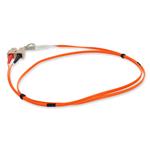 Picture of 1m SC to LC Orange OM4 Duplex OFNP (Plenum-Rated) Fiber Patch Cable