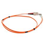 Picture of 1m SC to LC Orange OM4 Duplex OFNP (Plenum-Rated) Fiber Patch Cable