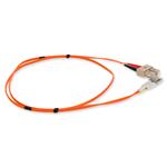 Picture of 1m SC to LC Orange OM4 Duplex OFNP (Plenum-Rated) Fiber Patch Cable