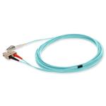 Picture of 1m SC to LC Aqua OM1 Duplex OFNR (Riser-Rated) MMF Fiber Patch Cable
