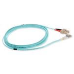 Picture of 1m SC to LC Aqua OM1 Duplex OFNR (Riser-Rated) MMF Fiber Patch Cable