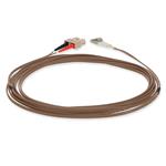 Picture of 1m SC to LC Brown OM1 Duplex OFNR (Riser-Rated) MMF Fiber Patch Cable