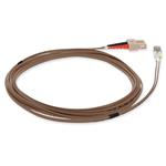 Picture of 1m SC to LC Brown OM1 Duplex OFNR (Riser-Rated) MMF Fiber Patch Cable