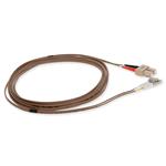 Picture of 1m SC to LC Brown OM1 Duplex OFNR (Riser-Rated) MMF Fiber Patch Cable