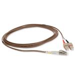 Picture of 1m SC to LC Brown OM1 Duplex OFNR (Riser-Rated) MMF Fiber Patch Cable