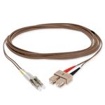 Picture of 1m SC to LC Brown OM1 Duplex OFNR (Riser-Rated) MMF Fiber Patch Cable