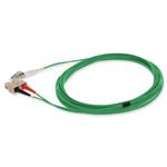 Picture of 1m SC to LC Green OM1 Duplex OFNR (Riser-Rated) MMF Fiber Patch Cable