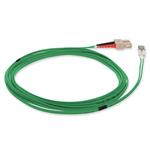 Picture of 1m SC to LC Green OM1 Duplex OFNR (Riser-Rated) MMF Fiber Patch Cable