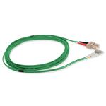 Picture of 1m SC to LC Green OM1 Duplex OFNR (Riser-Rated) MMF Fiber Patch Cable