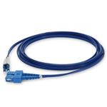 Picture of 1m SC to LC Blue OS2 Duplex Armored OFNR (Riser-Rated) SMF Fiber Patch Cable
