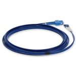 Picture of 1m SC to LC Blue OS2 Duplex Armored OFNR (Riser-Rated) SMF Fiber Patch Cable
