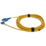 Picture of 2.5m SC to LC Yellow OS2 Duplex OFNP (Plenum-Rated) SMF Fiber Patch Cable