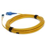 Picture of 2.5m SC to LC Yellow OS2 Duplex OFNP (Plenum-Rated) SMF Fiber Patch Cable