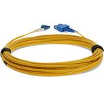 Picture of 2.5m SC to LC Yellow OS2 Duplex OFNP (Plenum-Rated) SMF Fiber Patch Cable
