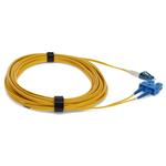 Picture of 2.5m SC to LC Yellow OS2 Duplex OFNP (Plenum-Rated) SMF Fiber Patch Cable