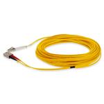 Picture of 20m SC to LC Yellow OM4 Duplex OFNR (Riser-Rated) Fiber Patch Cable