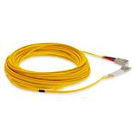 Picture of 20m SC to LC Yellow OM4 Duplex OFNR (Riser-Rated) Fiber Patch Cable