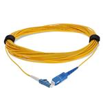 Picture of 20m SC to LC Yellow OS2 Simplex OFNR (Riser-Rated) SMF Fiber Patch Cable with 1.2mm OD Jacket