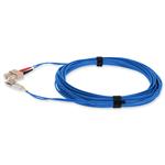 Picture of 2m SC to LC Blue OM4 Duplex OFNR (Riser-Rated) TAA Fiber Patch Cable