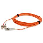 Picture of 2m SC to LC Orange OM4 Duplex OFNR (Riser-Rated) TAA Fiber Patch Cable