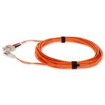 Picture of 2m SC to LC Orange OM4 Duplex OFNR (Riser-Rated) TAA Fiber Patch Cable