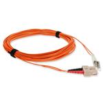 Picture of 2m SC to LC Orange OM4 Duplex OFNR (Riser-Rated) TAA Fiber Patch Cable